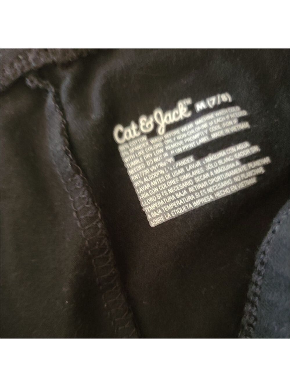 Cat & Jack Girls Outfit, Gray Cardigan, Black Leggings & Top - Picture 8 of 11